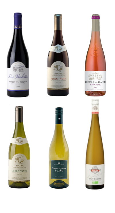 Výběr vín Francie 6 láhví