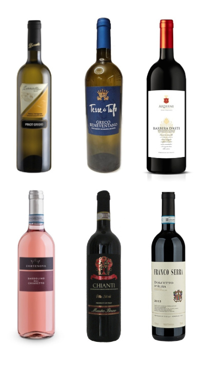 Výběr vín Itálie 6 láhví